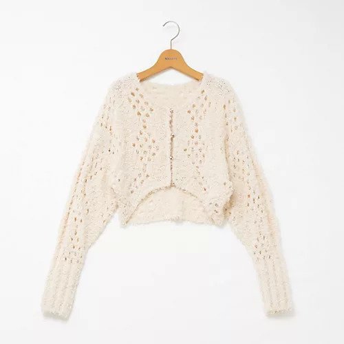 【ノーリーズ/NOLLEY'S】の《手洗い可能》カットフェザーヤーン透かし柄2WAYカーディガン 人気、トレンドファッション・服の通販 founy(ファニー) 　ファッション　Fashion　レディースファッション　Fashion for Women　トップス・カットソー　Cut & Sew Tops　カーディガン・羽織り　Layered Style Cardigans　2025年　2025　2025-2026秋冬・A/W　Autumn/Winter 2025–26 AW25–26　カーディガン　Cardigan, Knitwear　ショート　Short, Short Length　バランス　Balance, Style Balance　ボレロ　Bolero, Short Cardigan　ロング　Long, Long-Length　ワイド　Wide, Wide Fit　夏　Summer　透かし　Cut-Out, Lacework　other-3|ID: prp329100004689337 ipo3291000000033866869