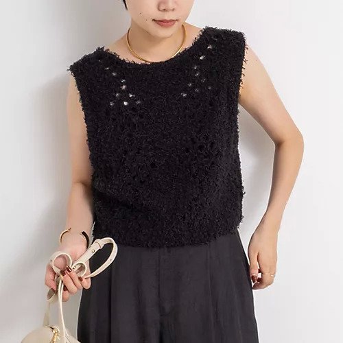 【ノーリーズ/NOLLEY'S】の《手洗い可能》カットフェザーヤーン透かし柄2WAYビスチェ インテリア・キッズ・メンズ・レディースファッション・服の通販 founy(ファニー) https://founy.com/ ファッション Fashion レディースファッション Fashion for Women トップス・カットソー Cut & Sew Tops ビスチェ Bustiers & Corset Tops / Layered Bustier Style 2025年 2025 2025-2026秋冬・A/W Autumn/Winter 2025–26 AW25–26 シンプル Simple, Minimal ビスチェ Bustier, Corset Top ロング Long, Long-Length 夏 Summer 透かし Cut-Out, Lacework |ID: prp329100004689353 ipo3291000000033866965