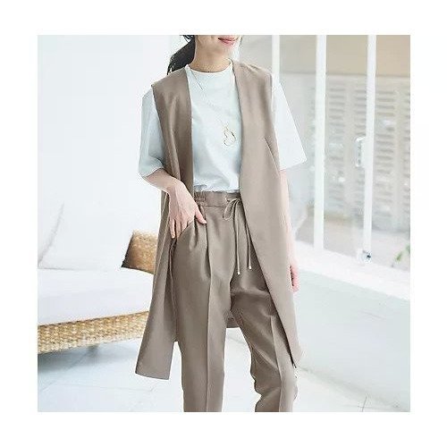 【エニー/ANY】の【洗濯機可能/セットアップ対応】イージケアスタイルアップジレ 人気、トレンドファッション・服の通販 founy(ファニー) ファッション Fashion レディースファッション Fashion for Women アウター Coat / Outerwear Collection トップス・カットソー Cut & Sew Tops ベスト&ジレ / 重ね着スタイル Vests & Gilets おすすめ Recommended / Our Picks ジャケット Jacket, Outerwear セットアップ Set-Up, Coordinated Outfit フェミニン Feminine, Girly リラックス Relax, Relaxed Fit ワイド Wide, Wide Fit other-2|ID: prp329100004689357 ipo3291000000036152646