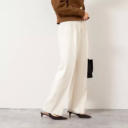 【ノーリーズ/NOLLEY'S】のウォッシャブルウール調愛されセミワイドパンツ インテリア・キッズ・メンズ・レディースファッション・服の通販 founy(ファニー) 　ファッション　Fashion　レディースファッション　Fashion for Women　パンツ　Pants & Trousers　2025年　2025　2025-2026秋冬・A/W　Autumn/Winter 2025–26 AW25–26　おすすめ　Recommended / Our Picks　ウォッシャブル　Machine Washable　スニーカー　Sneakers, Trainers　センター　Center, Center Line　ワイド　Wide, Wide Fit　人気　Popular, Best Seller　定番　Standard, Basic Item　オフホワイト|ID: prp329100004689372 ipo3291000000033867088