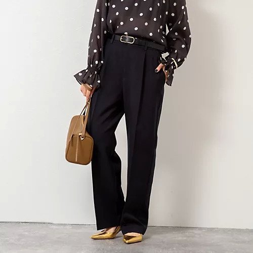 【ノーリーズ/NOLLEY'S】のウォッシャブルウール調愛されセミワイドパンツ インテリア・キッズ・メンズ・レディースファッション・服の通販 founy(ファニー) 　ファッション　Fashion　レディースファッション　Fashion for Women　パンツ　Pants & Trousers　2025年　2025　2025-2026秋冬・A/W　Autumn/Winter 2025–26 AW25–26　おすすめ　Recommended / Our Picks　ウォッシャブル　Machine Washable　スニーカー　Sneakers, Trainers　センター　Center, Center Line　ワイド　Wide, Wide Fit　人気　Popular, Best Seller　定番　Standard, Basic Item　ネイビー|ID: prp329100004689372 ipo3291000000033867090