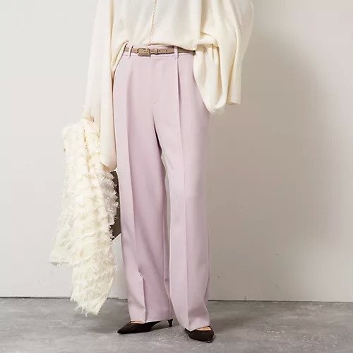 【ノーリーズ/NOLLEY'S】のウォッシャブルウール調愛されセミワイドパンツ インテリア・キッズ・メンズ・レディースファッション・服の通販 founy(ファニー) 　ファッション　Fashion　レディースファッション　Fashion for Women　パンツ　Pants & Trousers　2025年　2025　2025-2026秋冬・A/W　Autumn/Winter 2025–26 AW25–26　おすすめ　Recommended / Our Picks　ウォッシャブル　Machine Washable　スニーカー　Sneakers, Trainers　センター　Center, Center Line　ワイド　Wide, Wide Fit　人気　Popular, Best Seller　定番　Standard, Basic Item　ベビーピンク|ID: prp329100004689372 ipo3291000000033867094