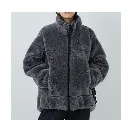 【カオス/Chaos】のウールボアブルゾン インテリア・キッズ・メンズ・レディースファッション・服の通販 founy(ファニー) 　ファッション　Fashion　レディースファッション　Fashion for Women　アウター　Coat / Outerwear Collection　ブルゾンジャケット・スポーティアウター　Blouson Jackets　冬　Winter / This Winter　フロント　Front, Front Design　ブルゾン　Blouson, Bomber Jacket　A/W・秋冬　Autumn/Winter　ライトグレー|ID: prp329100004689438 ipo3291000000033867601