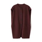 【アドーア/ADORE】のソリッドウールリバーノーカラージレ ダークチェリー|ID: prp329100004689448 ipo3291000000033867694