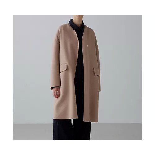 【アドーア/ADORE】のソリッドウールリバーノーカラーコート 人気、トレンドファッション・服の通販 founy(ファニー) 　ファッション　Fashion　レディースファッション　Fashion for Women　アウター　Coat / Outerwear Collection　コート・ロングコート・ピーコート　Long Coats, Peacoats & More　おすすめ　Recommended / Our Picks　スタンダード　Standard, Basic　ダブル　Double, Double-Breasted　チェリー　Cherry, Cherry Pattern　フィット　Fit, Slim Fit　フェイス　Face, Facial Design　リバーシブル　Reversible, Two-Sided　ルーズ　Loose, Oversized　冬　Winter / This Winter　定番　Standard, Basic Item　other-2|ID: prp329100004689453 ipo3291000000033867738