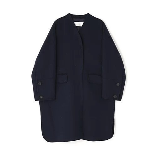 【アドーア/ADORE】のソリッドウールリバーノーカラーコート インテリア・キッズ・メンズ・レディースファッション・服の通販 founy(ファニー) 　ファッション　Fashion　レディースファッション　Fashion for Women　アウター　Coat / Outerwear Collection　コート・ロングコート・ピーコート　Long Coats, Peacoats & More　おすすめ　Recommended / Our Picks　スタンダード　Standard, Basic　ダブル　Double, Double-Breasted　チェリー　Cherry, Cherry Pattern　フィット　Fit, Slim Fit　フェイス　Face, Facial Design　リバーシブル　Reversible, Two-Sided　ルーズ　Loose, Oversized　冬　Winter / This Winter　定番　Standard, Basic Item　ネイビー|ID: prp329100004689453 ipo3291000000033879320