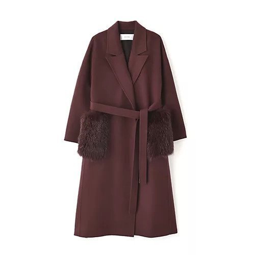 【アドーア/ADORE】のソリッドウールリバーコート インテリア・キッズ・メンズ・レディースファッション・服の通販 founy(ファニー) 　ファッション　Fashion　レディースファッション　Fashion for Women　アウター　Coat / Outerwear Collection　コート・ロングコート・ピーコート　Long Coats, Peacoats & More　おすすめ　Recommended / Our Picks　ガウン　Gown, Robe　スタンダード　Standard, Basic　ダブル　Double, Double-Breasted　チェリー　Cherry, Cherry Pattern　フィット　Fit, Slim Fit　フェイス　Face, Facial Design　フォックス　Fox, Fox Fur　ポケット　Pocket, Pocket Detail　リアル　Real, Realistic　リバーシブル　Reversible, Two-Sided　ルーズ　Loose, Oversized　冬　Winter / This Winter　定番　Standard, Basic Item　ダークチェリー|ID: prp329100004689455 ipo3291000000033867750