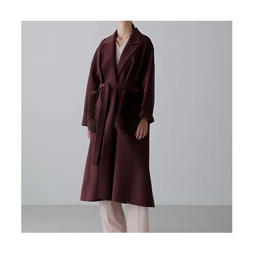 【アドーア/ADORE】のソリッドウールリバーコート 人気、トレンドファッション・服の通販 founy(ファニー) 　ファッション　Fashion　レディースファッション　Fashion for Women　アウター　Coat / Outerwear Collection　コート・ロングコート・ピーコート　Long Coats, Peacoats & More　おすすめ　Recommended / Our Picks　ガウン　Gown, Robe　スタンダード　Standard, Basic　ダブル　Double, Double-Breasted　チェリー　Cherry, Cherry Pattern　フィット　Fit, Slim Fit　フェイス　Face, Facial Design　フォックス　Fox, Fox Fur　ポケット　Pocket, Pocket Detail　リアル　Real, Realistic　リバーシブル　Reversible, Two-Sided　ルーズ　Loose, Oversized　冬　Winter / This Winter　定番　Standard, Basic Item　other-3|ID: prp329100004689455 ipo3291000000033867756