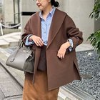 【ノーリーズソフィー/NOLLEY'S sophi】のSUPER140リバーショールコート ダークブラウン|ID: prp329100004689461 ipo3291000000034825736