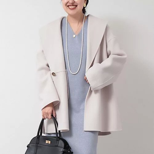 【ノーリーズソフィー/NOLLEY'S sophi】のSUPER140リバーショールコート インテリア・キッズ・メンズ・レディースファッション・服の通販 founy(ファニー) https://founy.com/ ファッション Fashion レディースファッション Fashion for Women アウター Coat / Outerwear Collection コート・ロングコート・ピーコート Long Coats, Peacoats & More 2025年 2025 2025-2026秋冬・A/W Autumn/Winter 2025–26 AW25–26 スリット Slit, Slit Detail ロング Long, Long-Length |ID: prp329100004689461 ipo3291000000034863506