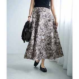 【スタイルデリ/STYLE DELI】 【Made in JAPAN】フラワー柄ジャガード織りサキュラースカート人気、トレンドファッション・服の通販 founy(ファニー) ファッション Fashion レディースファッション Fashion for Women スカート Skirts 軽量 Lightweight, Ultra Light シルバー Silver, Metallic Silver スニーカー Sneakers, Trainers スリット Slit, Slit Detail ダウン Down, Puffer フォルム Silhouette, Form フラワー Flower, Floral フレア Flare, Flared ブルゾン Blouson, Bomber Jacket プリント Print, Printed Pattern ポケット Pocket, Pocket Detail ループ Loop, Loop Knit ロング Long, Long-Length 日本製 Made In Japan 夏 Summer |ID:prp329100004691454