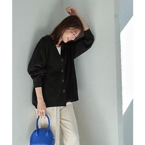 【スタイルデリ/STYLE DELI】のリラックスVネックカーディガン 人気、トレンドファッション・服の通販 founy(ファニー) 　ファッション　Fashion　レディースファッション　Fashion for Women　トップス・カットソー　Cut & Sew Tops　カーディガン・羽織り　Layered Style Cardigans　Vネックトップス　V-Neck Tops / V-Cut Neckline Shirts　イエロー　Yellow　カーディガン　Cardigan, Knitwear　切替　Switching, Contrast Panel　サロペット　Overalls, Salopette　サーマル　Thermal, Waffle Knit　ジャケット　Jacket, Outerwear　スリーブ　Sleeve, Long Sleeve / Short Sleeve　定番　Standard, Basic Item　なめらか　Smooth, Silky Texture　フォルム　Silhouette, Form　フロント　Front, Front Design　ポケット　Pocket, Pocket Detail　リラックス　Relax, Relaxed Fit　ワイド　Wide, Wide Fit　ワッフル　Waffle, Waffle Knit　夏　Summer　other-3|ID: prp329100004694289 ipo3291000000033896256