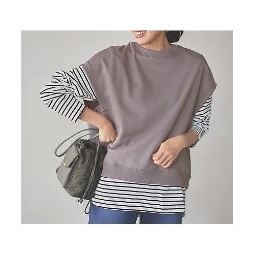【エニー/ANY】の【洗濯機可】裏毛スウェットベスト 人気、トレンドファッション・服の通販 founy(ファニー) 　ファッション　Fashion　レディースファッション　Fashion for Women　アウター　Coat / Outerwear Collection　トップス・カットソー　Cut & Sew Tops　レディースパーカー・カジュアルフーディー　Casual Hoodies & Sweatshirts　ベスト&ジレ / 重ね着スタイル　Vests & Gilets　スウェット・クルーネックトップス　Sweatshirts & Crewnecks / Relaxed Fit Sweat Tops　ベスト　Vest, Waistcoat　リラックス　Relax, Relaxed Fit　other-2|ID: prp329100004694290 ipo3291000000033896259