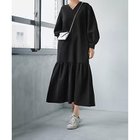 【スタイルデリ/STYLE DELI】のボトムフレアVネックワンピース ブラック|ID: prp329100004694293 ipo3291000000033896281