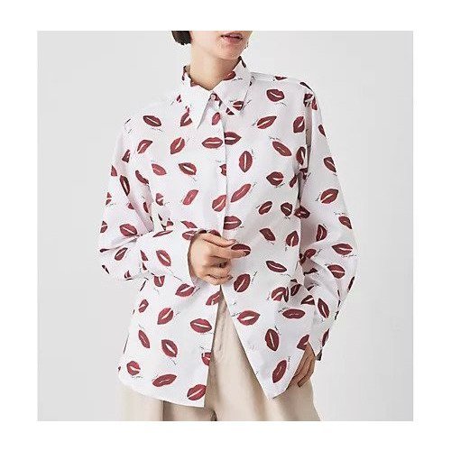 【ウィムガゼット/Whim Gazette】のリップシャツ 人気、トレンドファッション・服の通販 founy(ファニー) 　ファッション　Fashion　レディースファッション　Fashion for Women　トップス・カットソー　Cut & Sew Tops　シャツ・ブラウス・オフィスカジュアル　Elegant Blouses & Button-Ups　2025年　2025　2025-2026秋冬・A/W　Autumn/Winter 2025–26 AW25–26　おすすめ　Recommended / Our Picks　シルク　Silk, 100% Silk　ジャケット　Jacket, Outerwear　スウェット / スエット　Sweatshirt, Sweatwear　スマート　Smart, Elegant　プリント　Print, Printed Pattern　ベーシック　Basic, Essential　リップ　Lip, Lip Motif　other-3|ID: prp329100004695429 ipo3291000000033906091