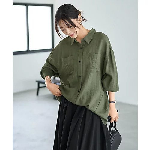 【スタイルデリ/STYLE DELI】の【LUXE】前裾イン風ワザあり2WAYシャツ インテリア・キッズ・メンズ・レディースファッション・服の通販 founy(ファニー) https://founy.com/ ファッション Fashion レディースファッション Fashion for Women トップス・カットソー Cut & Sew Tops シャツ・ブラウス・オフィスカジュアル Elegant Blouses & Button-Ups シンプル Simple, Minimal ストレート Straight, Straight Cut 長袖 Long Sleeve, Full Sleeve バランス Balance, Style Balance パール Pearl, Pearl Accent フィット Fit, Slim Fit フォルム Silhouette, Form ポケット Pocket, Pocket Detail A/W・秋冬 Autumn/Winter 夏 Summer |ID: prp329100004695561 ipo3291000000033906762
