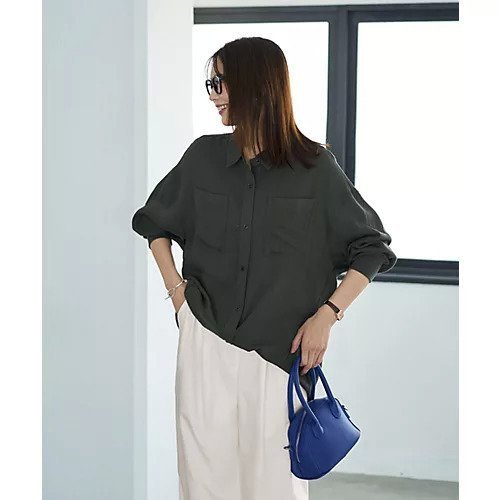 【スタイルデリ/STYLE DELI】の【LUXE】前裾イン風ワザあり2WAYシャツ 人気、トレンドファッション・服の通販 founy(ファニー) 　ファッション　Fashion　レディースファッション　Fashion for Women　トップス・カットソー　Cut & Sew Tops　シャツ・ブラウス・オフィスカジュアル　Elegant Blouses & Button-Ups　シンプル　Simple, Minimal　ストレート　Straight, Straight Cut　長袖　Long Sleeve, Full Sleeve　バランス　Balance, Style Balance　パール　Pearl, Pearl Accent　フィット　Fit, Slim Fit　フォルム　Silhouette, Form　ポケット　Pocket, Pocket Detail　A/W・秋冬　Autumn/Winter　夏　Summer　other-3|ID: prp329100004695561 ipo3291000000033906768