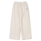 【クラネ/CLANE】のLOGO SWEAT TUCK WIDE PANTS 人気、トレンドファッション・服の通販 founy(ファニー) ファッション Fashion レディースファッション Fashion for Women パンツ Pants & Trousers スウェット / スエット Sweatshirt, Sweatwear セットアップ Set-Up, Coordinated Outfit ワイド Wide, Wide Fit 洗える Machine Washable thumbnail WHITE|ID: prp329100004695572 ipo3291000000033907045