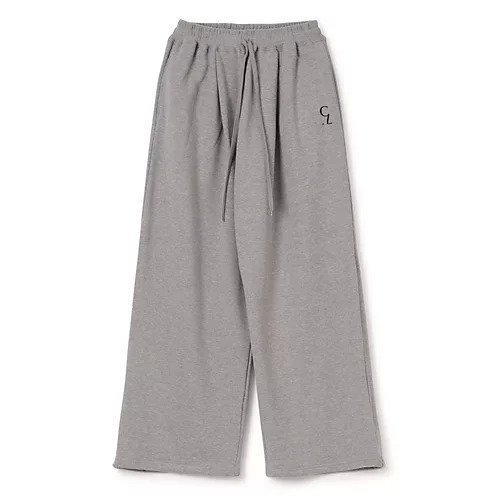 【クラネ/CLANE】のLOGO SWEAT TUCK WIDE PANTS インテリア・キッズ・メンズ・レディースファッション・服の通販 founy(ファニー) 　ファッション　Fashion　レディースファッション　Fashion for Women　パンツ　Pants & Trousers　スウェット / スエット　Sweatshirt, Sweatwear　セットアップ　Set-Up, Coordinated Outfit　ワイド　Wide, Wide Fit　洗える　Machine Washable　GRAY|ID: prp329100004695572 ipo3291000000033907047