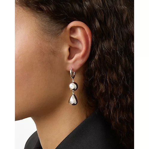 【リエ スタジオ/LIE STUDIO】のTHE CATHRINE EARRINGS 人気、トレンドファッション・服の通販 founy(ファニー) 　ファッション　Fashion　レディースファッション　Fashion for Women　ジュエリー　Jewelry　ファッションリング　Fashion Rings　イヤリング・フープ・ドロップタイプ　Hoop, Drop & Clip Earrings　2025年　2025　2025-2026秋冬・A/W　Autumn/Winter 2025–26 AW25–26　シルバー　Silver, Metallic Silver　チャーム　Charm, Pendant　ドロップ　Drop Shoulder, Dropped Style　フープ　Hoop, Hoop Earrings　other-3|ID: prp329100004695611 ipo3291000000033907973