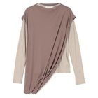 【プレインピープル/PLAIN PEOPLE】のシア―ハイツイストフライスショール型レイヤードTシャツ 人気、トレンドファッション・服の通販 founy(ファニー) ファッション Fashion レディースファッション Fashion for Women トップス・カットソー Cut & Sew Tops シャツ・ブラウス・オフィスカジュアル Elegant Blouses & Button-Ups ロングTシャツ・Tシャツ Longline T-Shirts & Tees ショール Shawl, Wrap ドレープ Drape, Draping Fabric ベスト Vest, Waistcoat ベーシック Basic, Essential 洗える Machine Washable 長袖 Long Sleeve, Full Sleeve thumbnail ミントグリーン|ID: prp329100004696724 ipo3291000000033917149