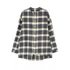 【ヒューマンウーマン/HUMAN WOMAN】のNATICビエラトップチェックブラウス 人気、トレンドファッション・服の通販 founy(ファニー) ファッション Fashion レディースファッション Fashion for Women トップス・カットソー Cut & Sew Tops シャツ・ブラウス・オフィスカジュアル Elegant Blouses & Button-Ups ショルダー Shoulder, Shoulder Strap スタンダード Standard, Basic ダブル Double, Double-Breasted チェック Check, Plaid, Tartan ドロップ Drop Shoulder, Dropped Style ポケット Pocket, Pocket Detail thumbnail グレー|ID: prp329100004696744 ipo3291000000034420100