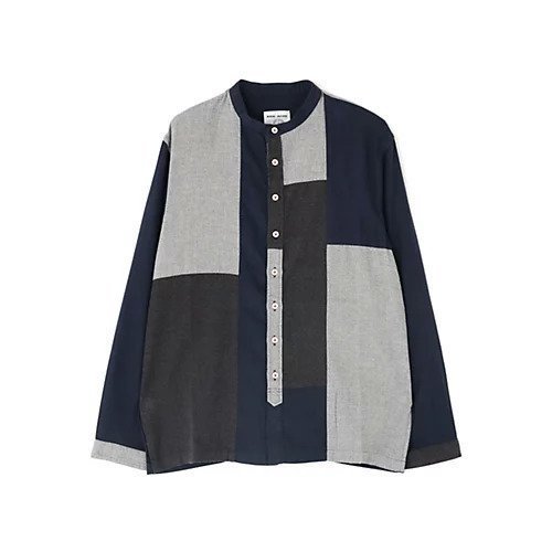 【ヒューマンウーマン/HUMAN WOMAN】のNATICパッチワークビエラブラウス インテリア・キッズ・メンズ・レディースファッション・服の通販 founy(ファニー) ファッション Fashion レディースファッション Fashion for Women トップス・カットソー Cut & Sew Tops シャツ・ブラウス・オフィスカジュアル Elegant Blouses & Button-Ups パッチワーク Patchwork, Mixed Fabric ピーチ Peach, Soft Touch モチーフ Motif, Design Theme ネイビー|ID: prp329100004696747 ipo3291000000034920575