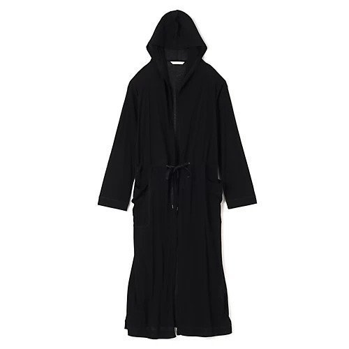 【プレインピープル/PLAIN PEOPLE】のガス強撚フライスフード付きロングカーディガン インテリア・キッズ・メンズ・レディースファッション・服の通販 founy(ファニー) 　ファッション　Fashion　レディースファッション　Fashion for Women　トップス・カットソー　Cut & Sew Tops　カーディガン・羽織り　Layered Style Cardigans　おすすめ　Recommended / Our Picks　カーディガン　Cardigan, Knitwear　ダブル　Double, Double-Breasted　ノースリーブ　Sleeveless, No-Sleeve　ロング　Long, Long-Length　洗える　Machine Washable　長袖　Long Sleeve, Full Sleeve　ブラック|ID: prp329100004696761 ipo3291000000033917419