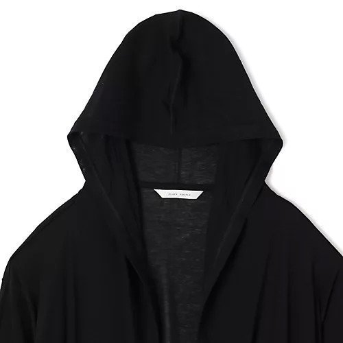 【プレインピープル/PLAIN PEOPLE】のガス強撚フライスフード付きロングカーディガン 人気、トレンドファッション・服の通販 founy(ファニー) 　ファッション　Fashion　レディースファッション　Fashion for Women　トップス・カットソー　Cut & Sew Tops　カーディガン・羽織り　Layered Style Cardigans　おすすめ　Recommended / Our Picks　カーディガン　Cardigan, Knitwear　ダブル　Double, Double-Breasted　ノースリーブ　Sleeveless, No-Sleeve　ロング　Long, Long-Length　洗える　Machine Washable　長袖　Long Sleeve, Full Sleeve　other-3|ID: prp329100004696761 ipo3291000000033917424