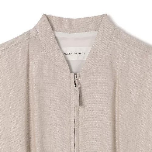 【プレインピープル/PLAIN PEOPLE】のリネンレーヨンストレッチブルゾンジレ 人気、トレンドファッション・服の通販 founy(ファニー) 　ファッション　Fashion　レディースファッション　Fashion for Women　アウター　Coat / Outerwear Collection　ブルゾンジャケット・スポーティアウター　Blouson Jackets　トップス・カットソー　Cut & Sew Tops　ベスト&ジレ / 重ね着スタイル　Vests & Gilets　ギャザー　Gathered, Ruffled　セットアップ　Set-Up, Coordinated Outfit　ドレス　Dress, One-Piece　ブルゾン　Blouson, Bomber Jacket　other-3|ID: prp329100004696767 ipo3291000000033917470