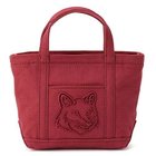 【メゾン キツネ/MAISON KITSUNE】のFOX HEAD MINI TOTE 人気、トレンドファッション・服の通販 founy(ファニー) ファッション Fashion レディースファッション Fashion for Women バッグ Bags 2025年 2025 2025-2026秋冬・A/W Autumn/Winter 2025–26 AW25–26 キャンバス Canvas, Canvas Fabric ショルダー Shoulder, Shoulder Strap ハンド Hand, Handmade フォックス Fox, Fox Fur フロント Front, Front Design ポケット Pocket, Pocket Detail thumbnail MAHOGANY RED|ID: prp329100004696791 ipo3291000000033917648
