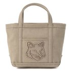 【メゾン キツネ/MAISON KITSUNE】のFOX HEAD MINI TOTE 人気、トレンドファッション・服の通販 founy(ファニー) ファッション Fashion レディースファッション Fashion for Women バッグ Bags 2025年 2025 2025-2026秋冬・A/W Autumn/Winter 2025–26 AW25–26 キャンバス Canvas, Canvas Fabric ショルダー Shoulder, Shoulder Strap ハンド Hand, Handmade フォックス Fox, Fox Fur フロント Front, Front Design ポケット Pocket, Pocket Detail thumbnail LAUREL GREEN|ID: prp329100004696791 ipo3291000000033917650