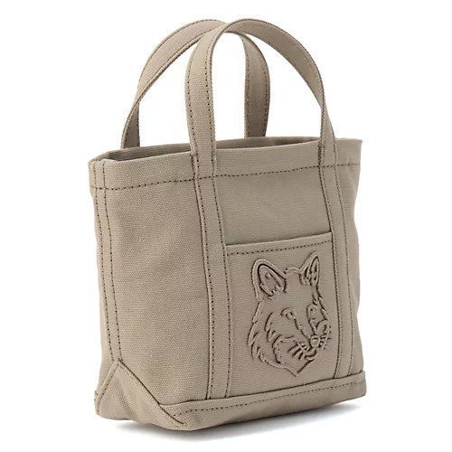 【メゾン キツネ/MAISON KITSUNE】のFOX HEAD MINI TOTE 人気、トレンドファッション・服の通販 founy(ファニー) 　ファッション　Fashion　レディースファッション　Fashion for Women　バッグ　Bags　2025年　2025　2025-2026秋冬・A/W　Autumn/Winter 2025–26 AW25–26　キャンバス　Canvas, Canvas Fabric　ショルダー　Shoulder, Shoulder Strap　ハンド　Hand, Handmade　フォックス　Fox, Fox Fur　フロント　Front, Front Design　ポケット　Pocket, Pocket Detail　other-2|ID: prp329100004696791 ipo3291000000033917652
