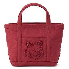 【メゾン キツネ/MAISON KITSUNE】 FOX HEAD MINI TOTE人気、トレンドファッション・服の通販 founy(ファニー) ファッション Fashion レディースファッション Fashion for Women バッグ Bags 2025年 2025 2025-2026秋冬・A/W Autumn/Winter 2025–26 AW25–26 キャンバス Canvas, Canvas Fabric ショルダー Shoulder, Shoulder Strap ハンド Hand, Handmade フォックス Fox, Fox Fur フロント Front, Front Design ポケット Pocket, Pocket Detail |ID:prp329100004696791