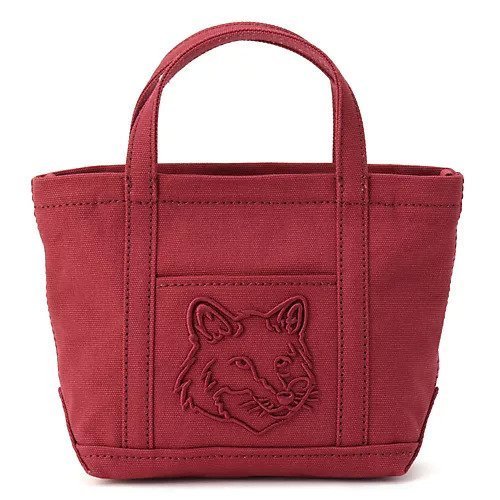 【メゾン キツネ/MAISON KITSUNE】のFOX HEAD MINI TOTE 人気、トレンドファッション・服の通販 founy(ファニー) ファッション Fashion レディースファッション Fashion for Women バッグ Bags 2025年 2025 2025-2026秋冬・A/W Autumn/Winter 2025–26 AW25–26 キャンバス Canvas, Canvas Fabric ショルダー Shoulder, Shoulder Strap ハンド Hand, Handmade フォックス Fox, Fox Fur フロント Front, Front Design ポケット Pocket, Pocket Detail other-1|ID: prp329100004696791 ipo3291000000034865655