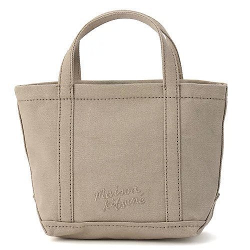 【メゾン キツネ/MAISON KITSUNE】のFOX HEAD MINI TOTE 人気、トレンドファッション・服の通販 founy(ファニー) ファッション Fashion レディースファッション Fashion for Women バッグ Bags 2025年 2025 2025-2026秋冬・A/W Autumn/Winter 2025–26 AW25–26 キャンバス Canvas, Canvas Fabric ショルダー Shoulder, Shoulder Strap ハンド Hand, Handmade フォックス Fox, Fox Fur フロント Front, Front Design ポケット Pocket, Pocket Detail other-3|ID: prp329100004696791 ipo3291000000034865659