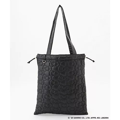 【エニー/ANY】の【ハローキティ ANY】キルトトートバッグ インテリア・キッズ・メンズ・レディースファッション・服の通販 founy(ファニー) ファッション Fashion レディースファッション Fashion for Women バッグ Bags キルティング Quilted, Quilting キルト Quilt, Quilted Fabric 巾着 Drawstring Bag, Kinchaku チャーム Charm, Pendant 人気 Popular, Best Seller フェイクレザー Faux Leather, PU Leather ポケット Pocket, Pocket Detail モチーフ Motif, Design Theme リボン Ribbon, Bow プチプライス・低価格 Affordable / Budget Price ブラック|ID: prp329100004696794 ipo3291000000033917677