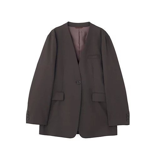 【ヒューマンウーマン/HUMAN WOMAN】のVネックノーカラージャケット 人気、トレンドファッション・服の通販 founy(ファニー) 　ファッション　Fashion　レディースファッション　Fashion for Women　アウター　Coat / Outerwear Collection　レディースジャケット・軽アウター　Jackets　ノーカラージャケット / シンプル上品コーデ　Collarless Jackets　おすすめ　Recommended / Our Picks　シンプル　Simple, Minimal　ジャケット　Jacket, Outerwear　スタンダード　Standard, Basic　ストライプ　Stripe, Striped Pattern　ストレッチ　Stretch, Stretchy Fabric　セットアップ　Set-Up, Coordinated Outfit　ポケット　Pocket, Pocket Detail　ワイド　Wide, Wide Fit　A/W・秋冬　Autumn/Winter　other-3|ID: prp329100004696828 ipo3291000000033917872