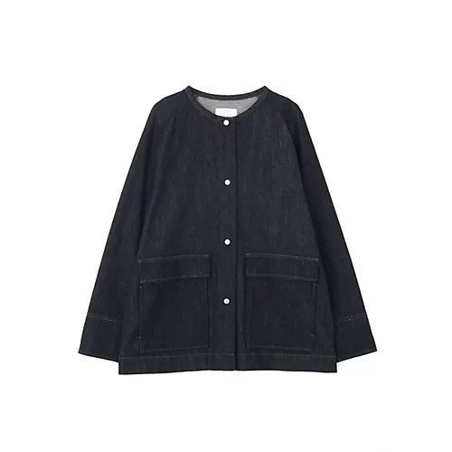 【ヒューマンウーマン/HUMAN WOMAN】の8ozデニムブルゾン 人気、トレンドファッション・服の通販 founy(ファニー) 　ファッション　Fashion　レディースファッション　Fashion for Women　アウター　Coat / Outerwear Collection　ブルゾンジャケット・スポーティアウター　Blouson Jackets　おすすめ　Recommended / Our Picks　シンプル　Simple, Minimal　スタンダード　Standard, Basic　デニム　Denim, Jeans Material　フラップ　Flap, Flap Pocket　ブルゾン　Blouson, Bomber Jacket　ボトム　Bottoms, Lower Wear　ポケット　Pocket, Pocket Detail　秋　Autumn　羽織　Haori, Light Jacket　other-2|ID: prp329100004696831 ipo3291000000033917887
