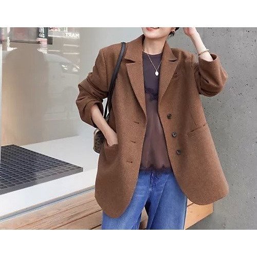 【ノーリーズ/NOLLEY'S】の【MAQWEL/マクウェル】オーバージャケット インテリア・キッズ・メンズ・レディースファッション・服の通販 founy(ファニー) 　ファッション　Fashion　レディースファッション　Fashion for Women　アウター　Coat / Outerwear Collection　レディースジャケット・軽アウター　Jackets　インナー　Innerwear　ヴィンテージ　Vintage Style　秋　Autumn　クラシカル　Classical, Vintage-Inspired　シンプル　Simple, Minimal　ジャケット　Jacket, Outerwear　トレンド　Trend, Trending Now　フェミニン　Feminine, Girly　マニッシュ　Mannish, Boyish　レース　Lace, Lace Fabric　冬　Winter / This Winter　2025年　2025　2025-2026秋冬・A/W　Autumn/Winter 2025–26 AW25–26　ブラウン系1|ID: prp329100004696930 ipo3291000000035229328