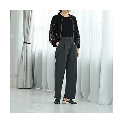 【スタイルデリ/STYLE DELI】の【BLK001】総レースジップブルゾン 人気、トレンドファッション・服の通販 founy(ファニー) 　ファッション　Fashion　レディースファッション　Fashion for Women　アウター　Coat / Outerwear Collection　ブルゾンジャケット・スポーティアウター　Blouson Jackets　春　Spring　秋　Autumn　シンプル　Simple, Minimal　ジップアップ　Zip-Up, Full Zip　スリット　Slit, Slit Detail　定番　Standard, Basic Item　フォルム　Silhouette, Form　防寒　Cold Protection, Winter-Ready　ラウンド　Round, Round Neck　レース　Lace, Lace Fabric　冬　Winter / This Winter　おすすめ　Recommended / Our Picks　旅行　Travel　エレガント 上品　Elegant　other-3|ID: prp329100004696933 ipo3291000000033918457