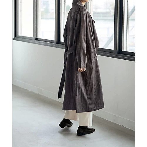 【スタイルデリ/STYLE DELI】の襟元2WAYエアリートレンチコート 人気、トレンドファッション・服の通販 founy(ファニー) 　ファッション　Fashion　レディースファッション　Fashion for Women　アウター　Coat / Outerwear Collection　コート・ロングコート・ピーコート　Long Coats, Peacoats & More　トレンチコート / 春秋の定番アウター　Trench Coats　クール　Cool, Chic　グラデーション　Gradient, Ombre　シューズ　Shoes, Footwear　シンプル　Simple, Minimal　ジャケット　Jacket, Outerwear　スタンド　Stand Collar, Upright Stand　トレンチ　Trench, Trench Coat　バランス　Balance, Style Balance　ポケット　Pocket, Pocket Detail　マーブル　Marble, Marble Pattern　リボン　Ribbon, Bow　ロング　Long, Long-Length　other-3|ID: prp329100004696935 ipo3291000000033918464