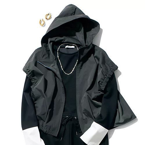 【エクラ/eclat】の【宮崎桃代さん別注】フーディジレ 人気、トレンドファッション・服の通販 founy(ファニー) 　ファッション　Fashion　レディースファッション　Fashion for Women　アウター　Coat / Outerwear Collection　トップス・カットソー　Cut & Sew Tops　ベスト&ジレ / 重ね着スタイル　Vests & Gilets　コンパクト　Compact, Small Size　別注　Limited Edition, Custom Order　other-2|ID: prp329100004698355 ipo3291000000034058513