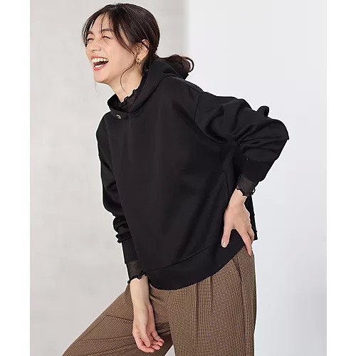 【エニー/ANY】の【WEB限定/洗濯機可】ダンボールパーカー 人気、トレンドファッション・服の通販 founy(ファニー) 　ファッション　Fashion　レディースファッション　Fashion for Women　トップス・カットソー　Cut & Sew Tops　レディースパーカー・カジュアルフーディー　Casual Hoodies & Sweatshirts　インナー　Innerwear　洗える　Machine Washable　カットソー　Cut and Sewn Top　デニム　Denim, Jeans Material　パーカー　Hoodie, Parka　ポケット　Pocket, Pocket Detail　おすすめ　Recommended / Our Picks　エレガント 上品　Elegant　other-3|ID: prp329100004698360 ipo3291000000033927143