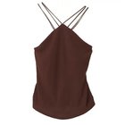 【ジュリエ/Julier】のリブ クロスキャミソール 人気、トレンドファッション・服の通販 founy(ファニー) ファッション Fashion レディースファッション Fashion for Women トップス・カットソー Cut & Sew Tops キャミソール&ノースリーブ Camisoles & Sleeveless Tops インナー Innerwear キャミソール Camisole, Spaghetti Strap Top コレクション Collection, Seasonal Line フィット Fit, Slim Fit 無地 Plain, Solid Color ヨガ Yoga, Yoga Wear ラップ Wrap, Wrap Design ランニング Running, Running Wear, Activewear, Jogging リラックス Relax, Relaxed Fit ワーク Workwear, Utility Style thumbnail ブラウン|ID: prp329100004699920 ipo3291000000033936214