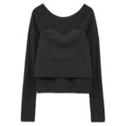 【クラネ/CLANE】のBUSTIER SET KNIT TOPS GRAY|ID: prp329100004699931 ipo3291000000033936317