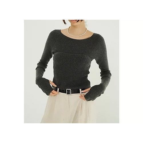 【クラネ/CLANE】のBUSTIER SET KNIT TOPS 人気、トレンドファッション・服の通販 founy(ファニー) 　ファッション　Fashion　レディースファッション　Fashion for Women　トップス・カットソー　Cut & Sew Tops　ニット　Knit Tops & Sweaters　ビスチェ　Bustiers & Corset Tops / Layered Bustier Style　2025年　2025　2025-2026秋冬・A/W　Autumn/Winter 2025–26 AW25–26　おすすめ　Recommended / Our Picks　ショート　Short, Short Length　ストレッチ　Stretch, Stretchy Fabric　デコルテ　Décolleté, Neckline　ビスチェ　Bustier, Corset Top　フィット　Fit, Slim Fit　フロント　Front, Front Design　長袖　Long Sleeve, Full Sleeve　other-3|ID: prp329100004699931 ipo3291000000034922254