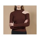 【ジュリエ/Julier】のリブ ロングスリーブプルオーバー ブラウン|ID: prp329100004699933 ipo3291000000036299378