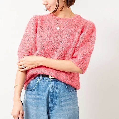 【ノーリーズ/NOLLEY'S】のモヘアスパンコール半袖ニット 人気、トレンドファッション・服の通販 founy(ファニー) 　ファッション　Fashion　レディースファッション　Fashion for Women　トップス・カットソー　Cut & Sew Tops　ニット　Knit Tops & Sweaters　2025年　2025　2025-2026秋冬・A/W　Autumn/Winter 2025–26 AW25–26　イタリア　Italy　カーディガン　Cardigan, Knitwear　スパンコール　Sequins, Sequin Embellishment　フェミニン　Feminine, Girly　半袖　Short Sleeve, Half Sleeve　other-3|ID: prp329100004699965 ipo3291000000033936611
