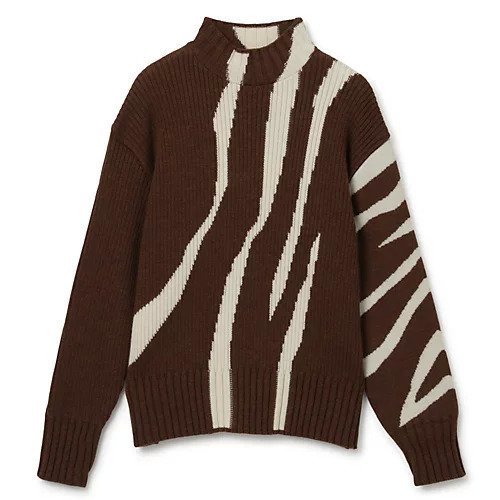 【アキラナカ/AKIRANAKA】のMarcela graphic knit PO BKOW 人気、トレンドファッション・服の通販 founy(ファニー) 　ファッション　Fashion　レディースファッション　Fashion for Women　トップス・カットソー　Cut & Sew Tops　ニット　Knit Tops & Sweaters　2022年　2022　2022-2023秋冬・A/W　Autumn/Winter 2022–23 AW22–23　アシンメトリー　Asymmetrical Style　パターン　Pattern, Design Print　モダン　Modern, Contemporary　モノトーン　Monotone, Black and White　 other-1|ID: prp329100004699967 ipo3291000000033936619
